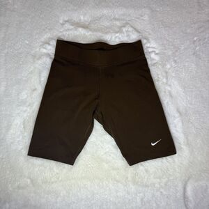 Nike Brown Biker Shorts Women’s Small Stretch Activewear